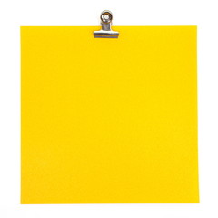 Colored papers with clip