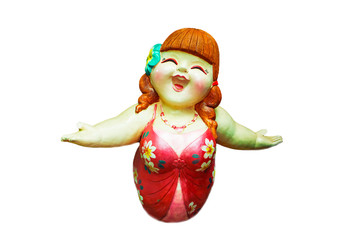 plaster doll of a girl