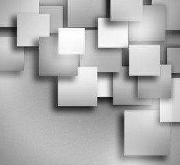 Abstract geometric shape of grey square