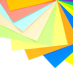 Colored papers background