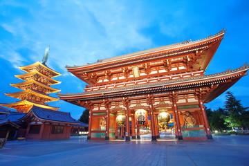 Naklejka premium Japan temple , Asakusa Sensoji