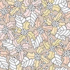 Seamless of flower background pattern , Vector illustration