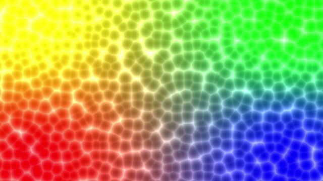 Abtract particles four colors