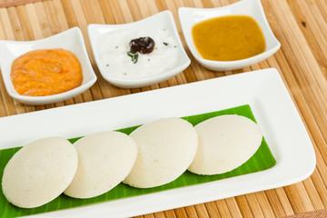 Idly with Condiments