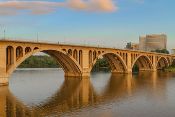 Fototapeta na wymiar Key Bridge - Georgetown, DC