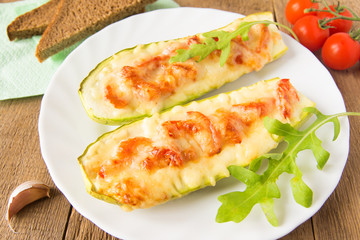 Stuffed zucchini