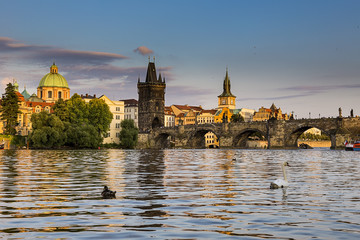 The Charles Bridge in Prague, Czech Republic