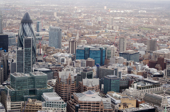 City of London aerial view