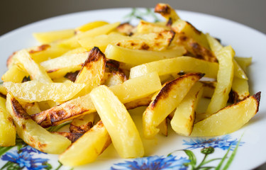potatoes on white plate