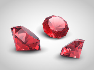 A beautiful ruby gems (vector objects)