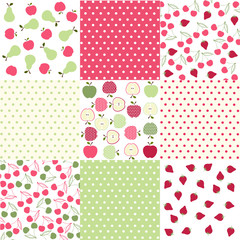 seamless patterns with fabric texture