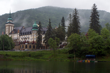 Fototapeta na wymiar The Palace Hotel at Lillafured, Miskolc, Hungary