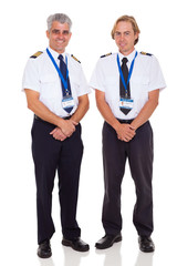 senior airline captain and first officer