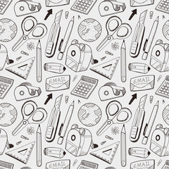seamless stationery pattern background