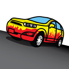 Car SUV - Hand drawn