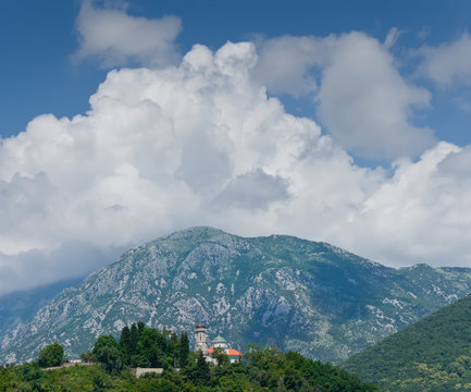 Mountains and clouds. Montenegro