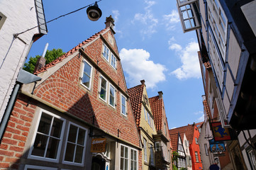 Obraz premium Schnoor district in Bremen, Germany