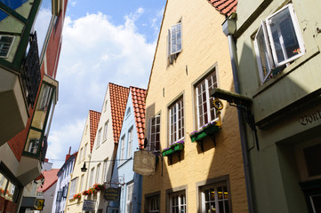 Schnoor district in Bremen, Germany