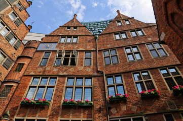 Glockenspiel at the Böttcher street in Bremen, Germany