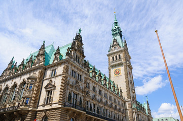 Fototapeta premium The city hall of Hamburg