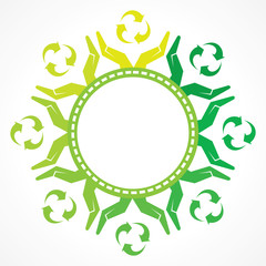 Vintage of save nature concept stock vector