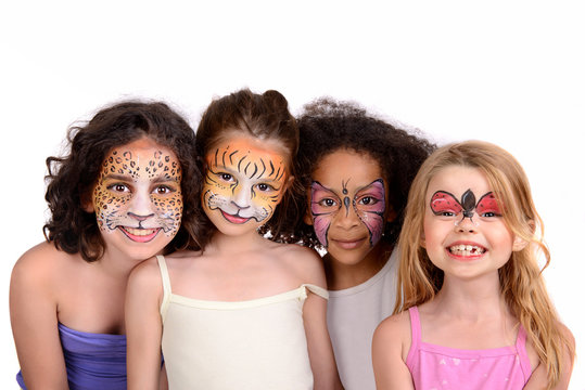 Face painting group