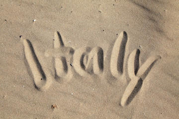 Italy - tittle at sandy beach