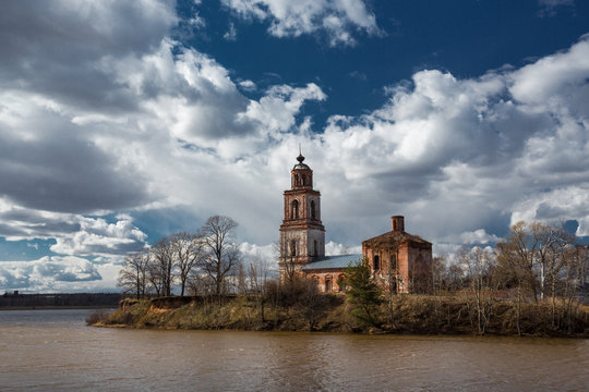 The temple was built on the banks of the river