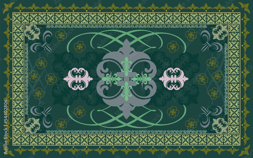 Poster vector carpet pattern