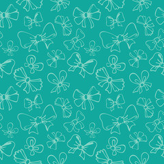 seamless pattern with gift bow