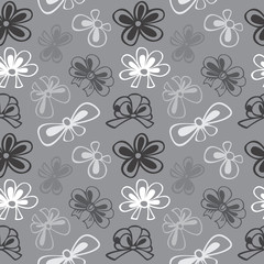 seamless pattern with gift bow