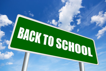 Back to school sign