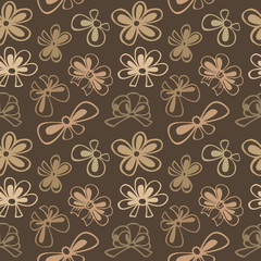 seamless pattern with gift bow