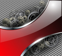 Abstract background metallic with gears