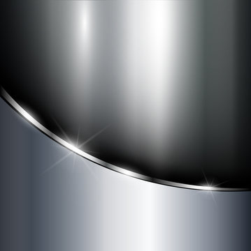 Metallic background polished steel texture