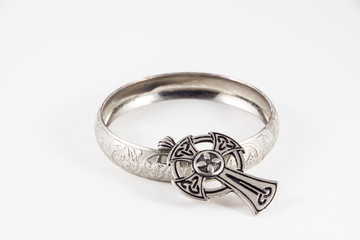 Celtic cross jewelry and bracelet