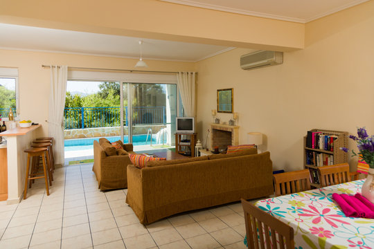 Interior of a resort vila