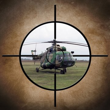 Target on helicopter