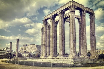 Foto op Canvas ancient Temple of Olympian Zeus , Athens, Greece © anastasios71