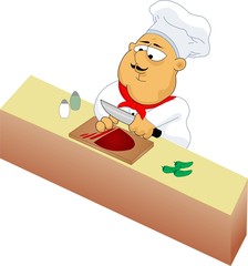Fat Chef Cooking
