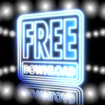 free download icon  with shining effect lights