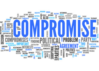 Obraz premium compromise (negotiation, discussion, conflict)