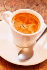cup of coffee in vip room
