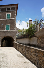 Fototapeta na wymiar Bassiano - Medieval Italian street