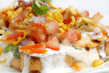 Ingredient of bread Dahi papdi Chaat