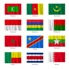Set of flags