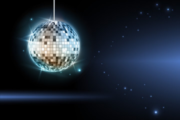 Fototapeta na wymiar Disco ball. Disco background