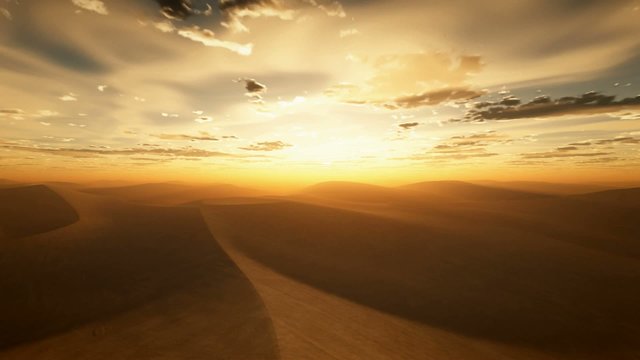 Desert Sunset flight