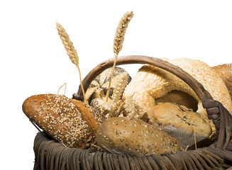 Bread in basket