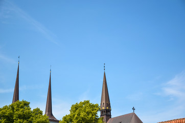 Old church towers